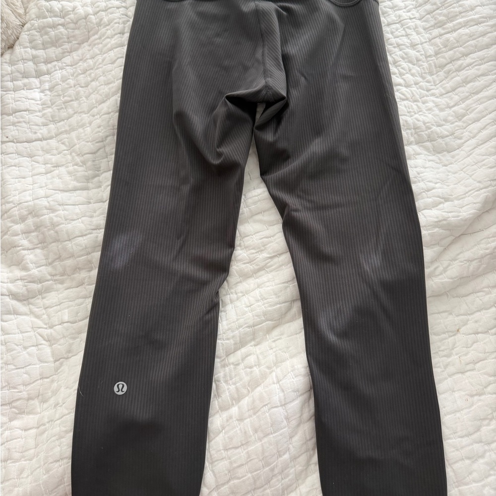 lululemon athletica ribbed Charcoal Joggers 25”